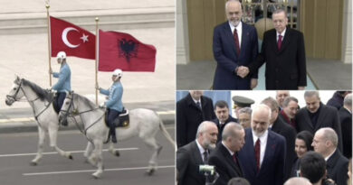 Rama dhe delegacioni shqiptar priten me ceremoni zyrtare nga Erdogan