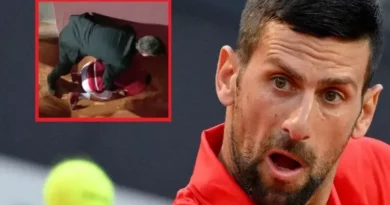 Tension në ATP e Romës, goditet me shishe kokës, Novak Gjokoviç shembet në tokë